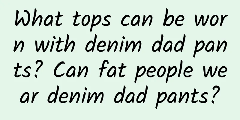 What tops can be worn with denim dad pants? Can fat people wear denim dad pants?