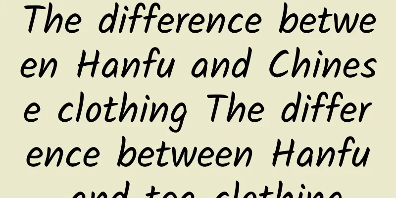 The difference between Hanfu and Chinese clothing The difference between Hanfu and tea clothing