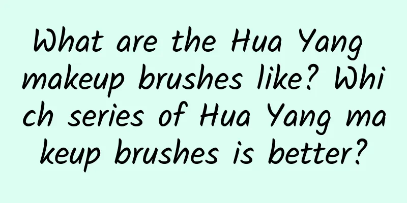What are the Hua Yang makeup brushes like? Which series of Hua Yang makeup brushes is better?