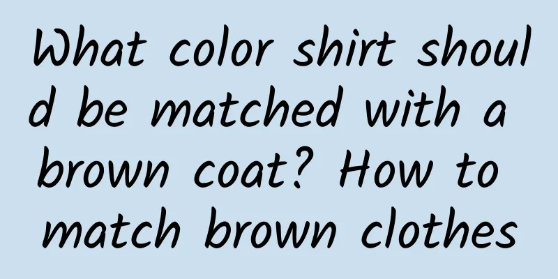 What color shirt should be matched with a brown coat? How to match brown clothes