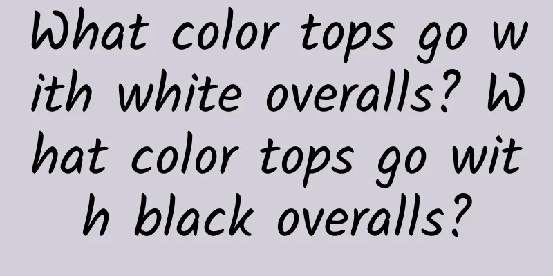 What color tops go with white overalls? What color tops go with black overalls?