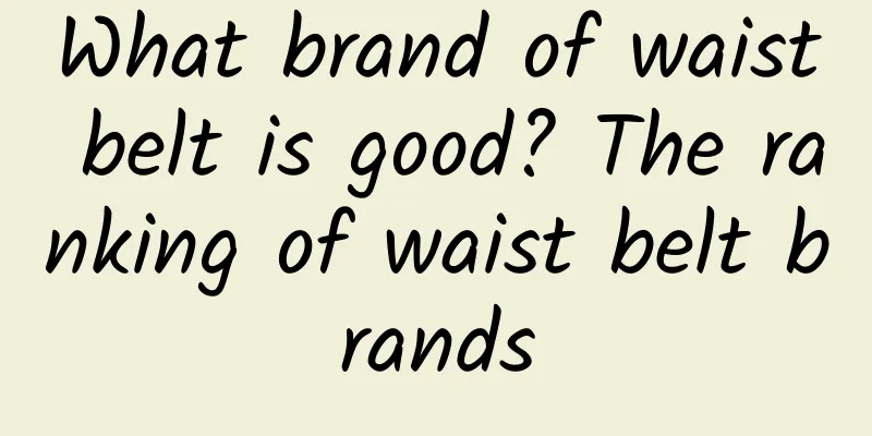 What brand of waist belt is good? The ranking of waist belt brands