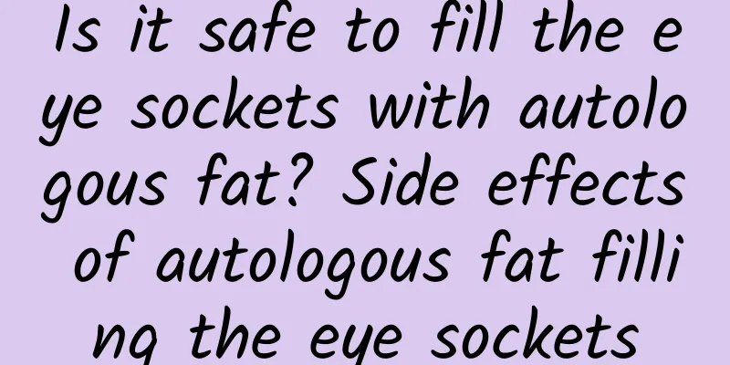 Is it safe to fill the eye sockets with autologous fat? Side effects of autologous fat filling the eye sockets