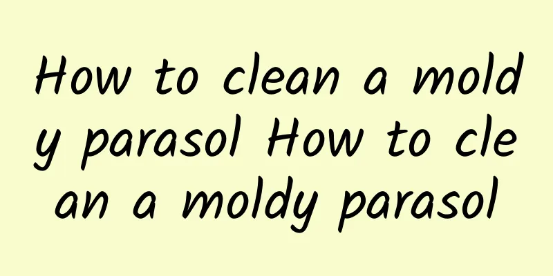How to clean a moldy parasol How to clean a moldy parasol