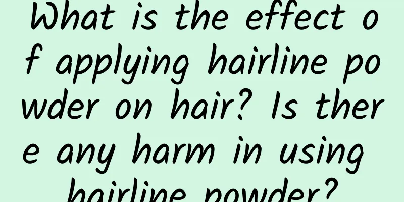 What is the effect of applying hairline powder on hair? Is there any harm in using hairline powder?