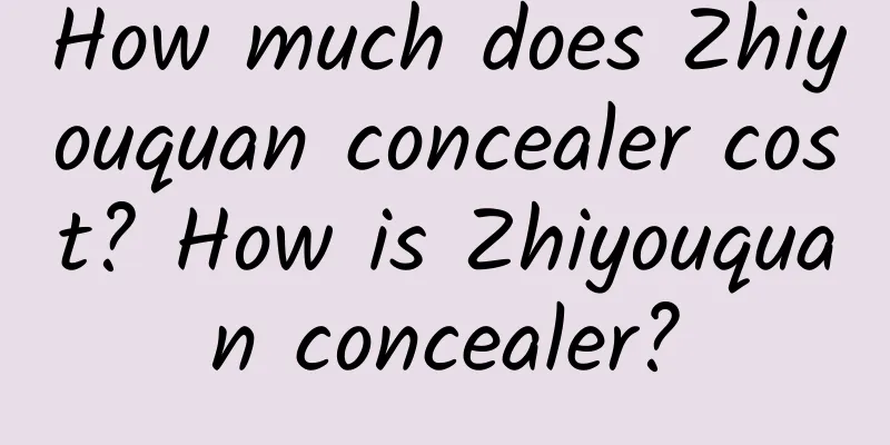 How much does Zhiyouquan concealer cost? How is Zhiyouquan concealer?