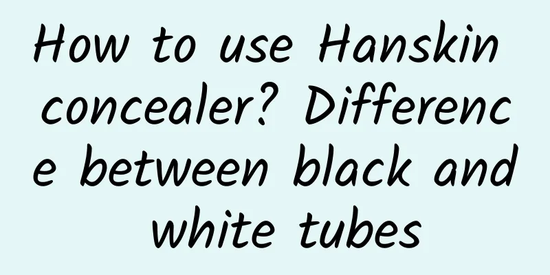 How to use Hanskin concealer? Difference between black and white tubes