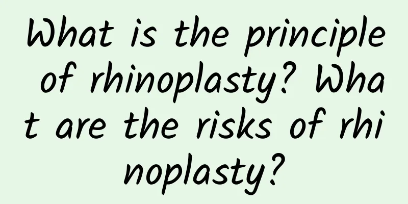 What is the principle of rhinoplasty? What are the risks of rhinoplasty?