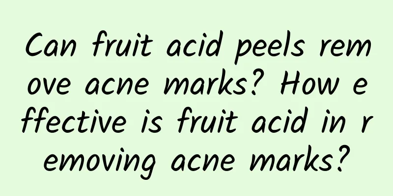 Can fruit acid peels remove acne marks? How effective is fruit acid in removing acne marks?