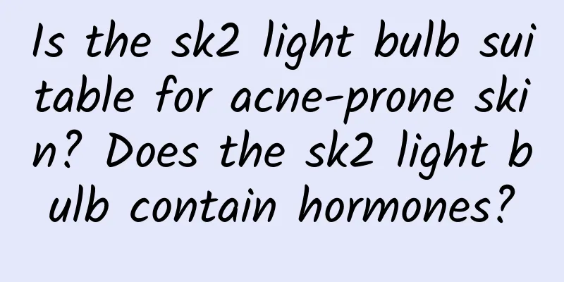 Is the sk2 light bulb suitable for acne-prone skin? Does the sk2 light bulb contain hormones?
