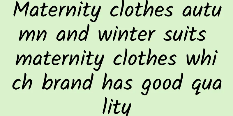 Maternity clothes autumn and winter suits maternity clothes which brand has good quality