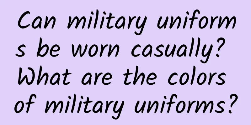 Can military uniforms be worn casually? What are the colors of military uniforms?