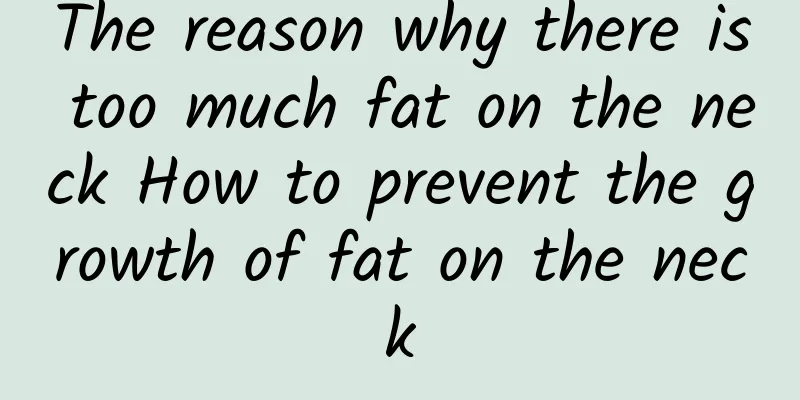 The reason why there is too much fat on the neck How to prevent the growth of fat on the neck