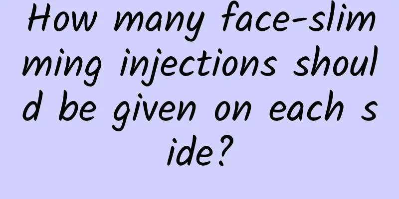 How many face-slimming injections should be given on each side?