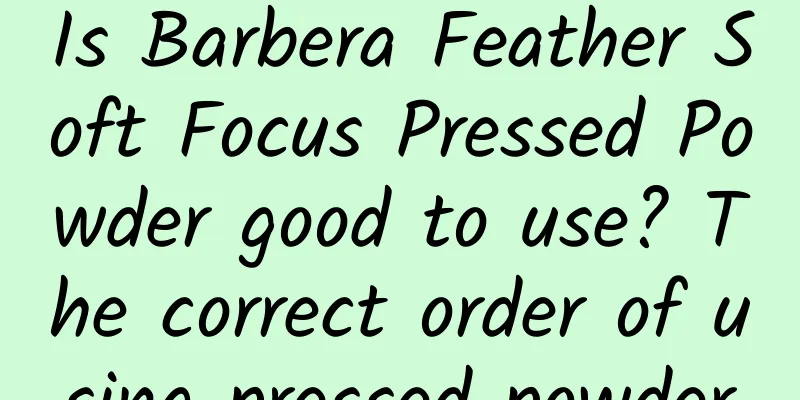 Is Barbera Feather Soft Focus Pressed Powder good to use? The correct order of using pressed powder