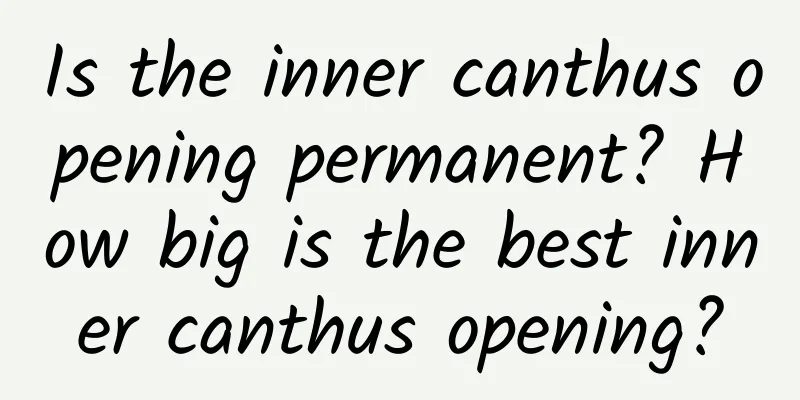 Is the inner canthus opening permanent? How big is the best inner canthus opening?