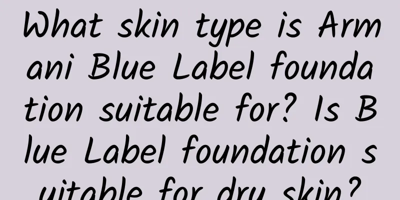 What skin type is Armani Blue Label foundation suitable for? Is Blue Label foundation suitable for dry skin?