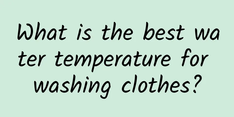 What is the best water temperature for washing clothes?