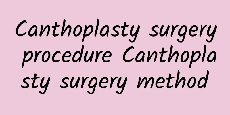 Canthoplasty surgery procedure Canthoplasty surgery method