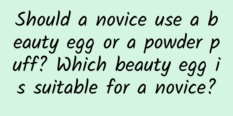 Should a novice use a beauty egg or a powder puff? Which beauty egg is suitable for a novice?