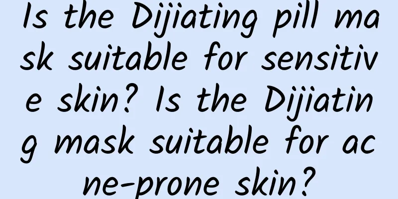 Is the Dijiating pill mask suitable for sensitive skin? Is the Dijiating mask suitable for acne-prone skin?