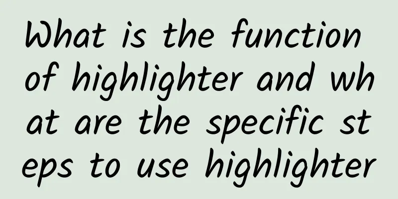 What is the function of highlighter and what are the specific steps to use highlighter