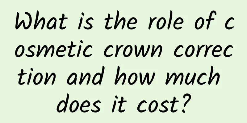 What is the role of cosmetic crown correction and how much does it cost?