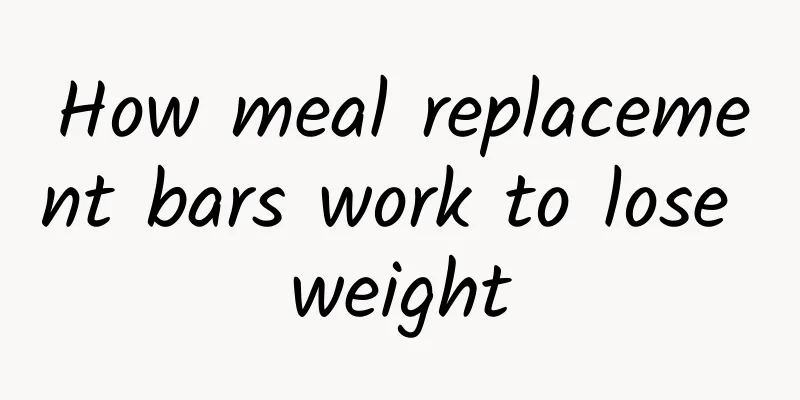 How meal replacement bars work to lose weight