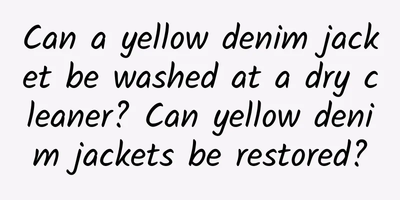 Can a yellow denim jacket be washed at a dry cleaner? Can yellow denim jackets be restored?
