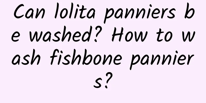 Can lolita panniers be washed? How to wash fishbone panniers?