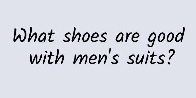 What shoes are good with men's suits?