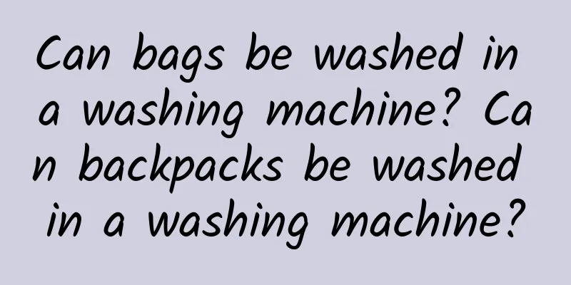 Can bags be washed in a washing machine? Can backpacks be washed in a washing machine?