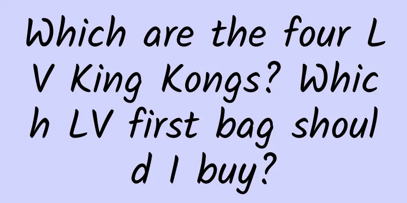 Which are the four LV King Kongs? Which LV first bag should I buy?