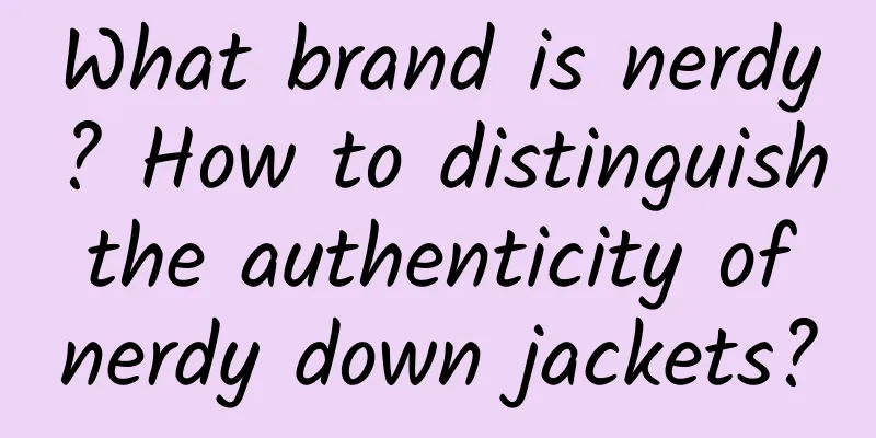 What brand is nerdy? How to distinguish the authenticity of nerdy down jackets?