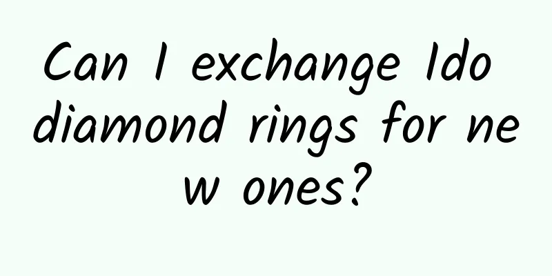 Can I exchange Ido diamond rings for new ones?