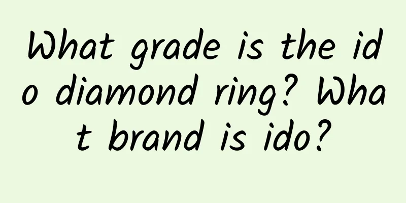 What grade is the ido diamond ring? What brand is ido?