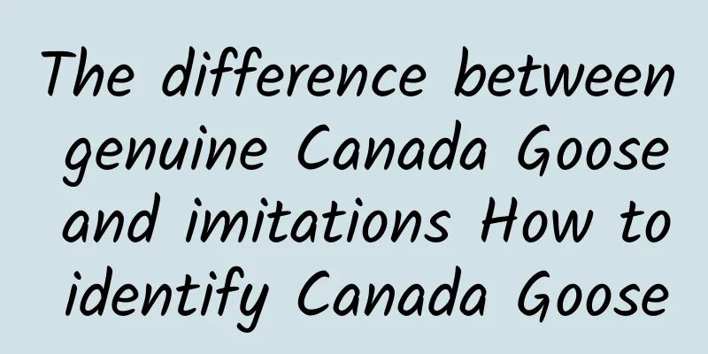 The difference between genuine Canada Goose and imitations How to identify Canada Goose