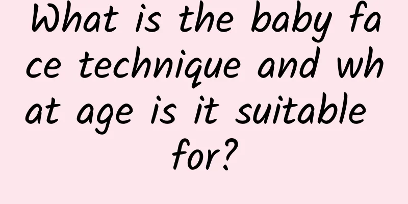 What is the baby face technique and what age is it suitable for?