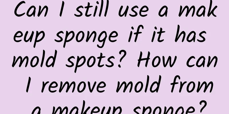 Can I still use a makeup sponge if it has mold spots? How can I remove mold from a makeup sponge?