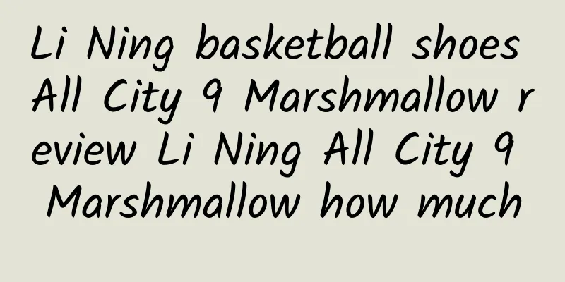 Li Ning basketball shoes All City 9 Marshmallow review Li Ning All City 9 Marshmallow how much