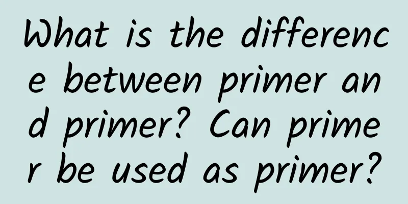 What is the difference between primer and primer? Can primer be used as primer?