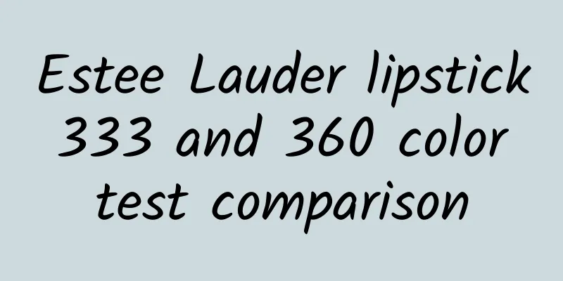 Estee Lauder lipstick 333 and 360 color test comparison